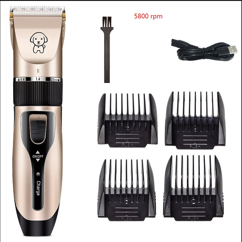 Professional Dog Hair Clipper – Pet Shaver for Dogs & Cats | Low Noise, Rechargeable Grooming Kit