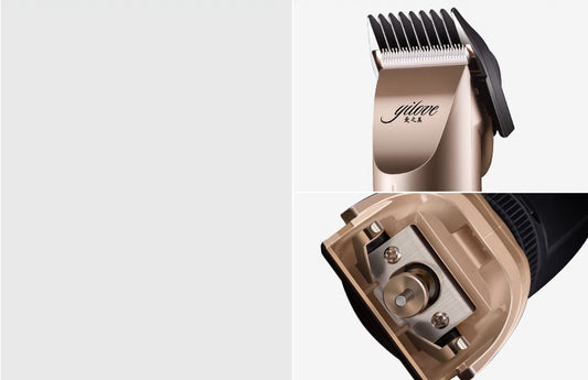 Hair clipper with visible brand logo