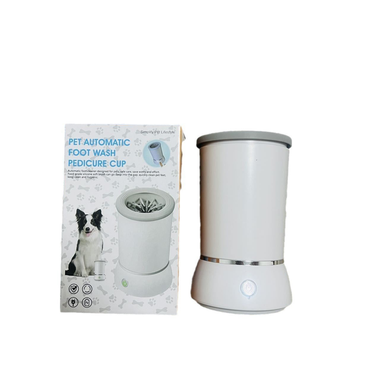 Pet automatic foot wash pedicure cup with packaging