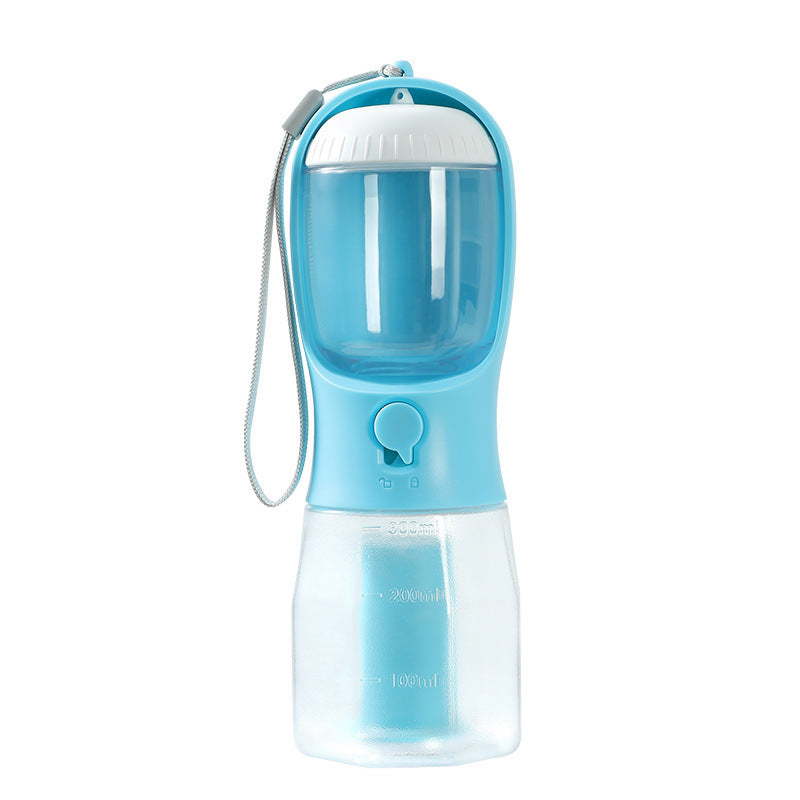 3-in-1 Dog Water Bottle with Food Container & Waste Bag Holder – Portable Multi-Functional Pet Travel Cup