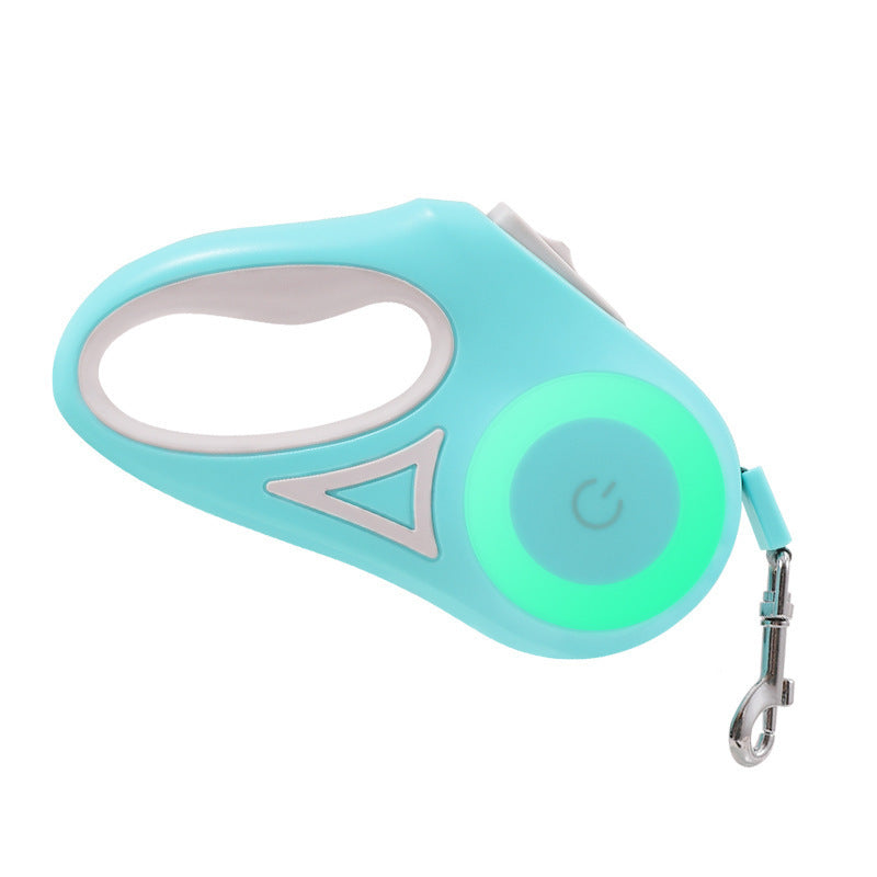 Retractable Dog Leash with Collar & Spotlight – Automatic Pet Traction Rope for Small & Medium Dogs