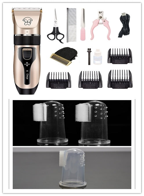 Professional Dog Hair Clipper – Pet Shaver for Dogs & Cats | Low Noise, Rechargeable Grooming Kit