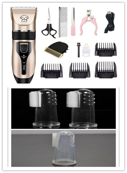 Professional Dog Hair Clipper – Pet Shaver for Dogs & Cats | Low Noise, Rechargeable Grooming Kit