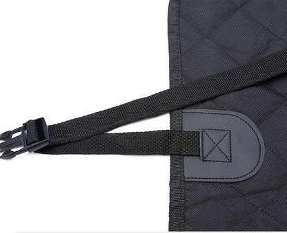 Dog Car Seat Cover with Mesh Window – Pet Carrier Hammock, Safety Protector Back Seat Mat with Zipper & Pocket for Travel